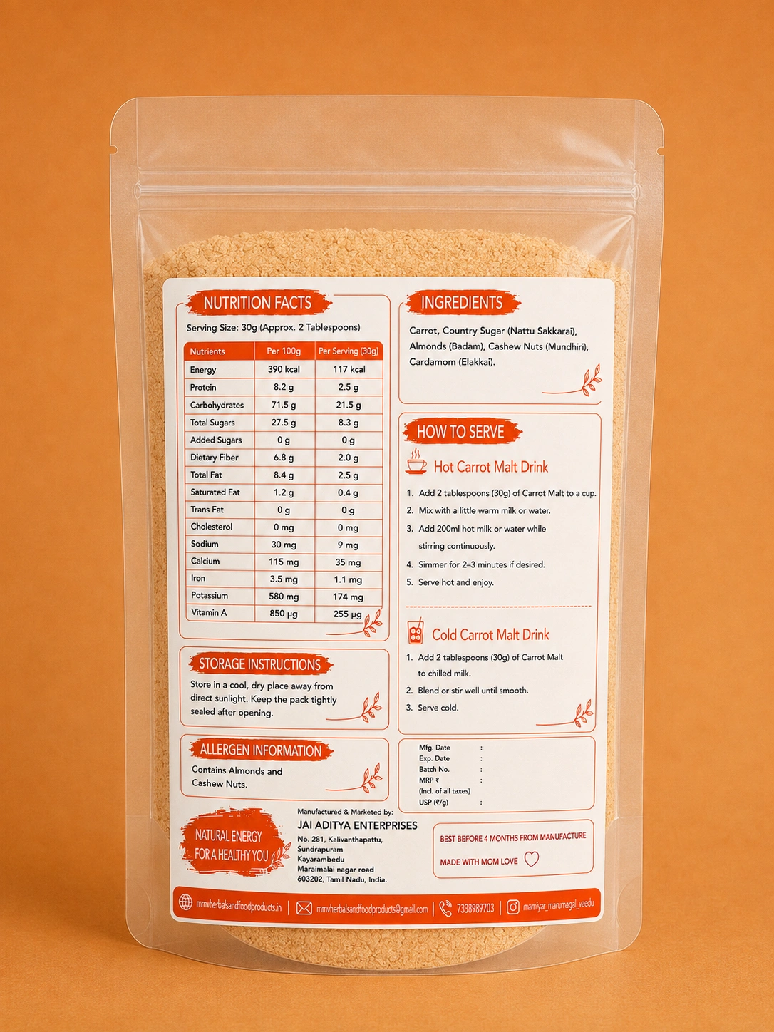 Carrot malt